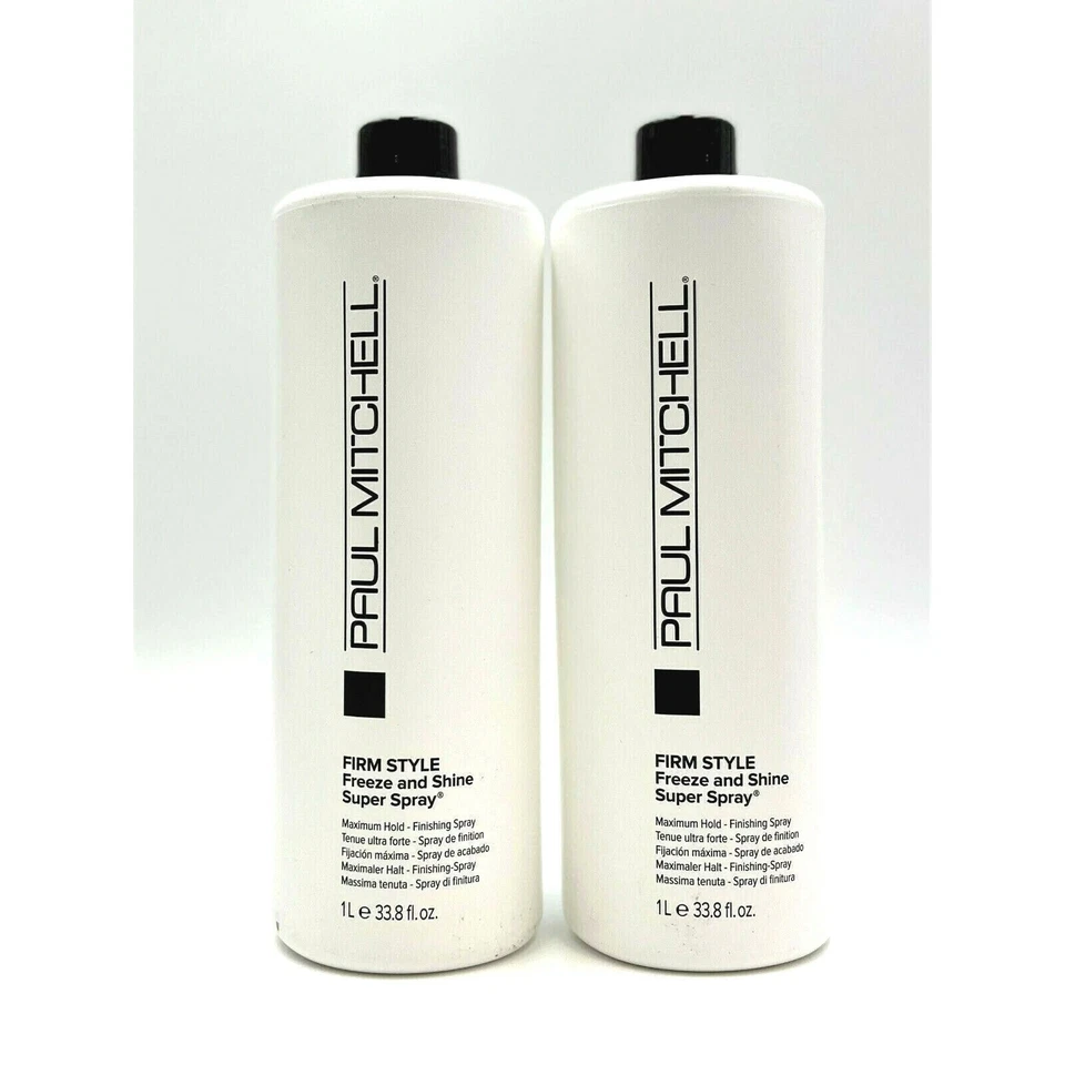 Paul Mitchell Firm Style Freeze & Shine Super Spray Sujeción Máxima Paquete de 33,8 oz-2 Foto 1 de 1