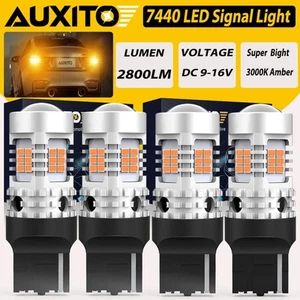 AUXITO 7440 7441 Ámbar 26 LED Señal de giro Bombilla Canbus Anti Hyperflash - Imagen 1 de 14