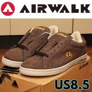 AIRWALK JIM LEATHER AKF35G Brown White 1029261S @ New Rare US8.5 26.5cm - Picture 1 of 11