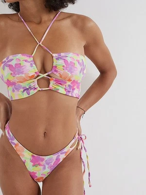 Nuevo con etiquetas Top de natación For Love & Lemons Cydney Bandeau talla pequeña multicolor  Foto 1 de 4