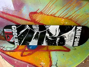 KMFDM "Godlike" Concert Tour Maple Skateboard Signed by 4 band members, COA - Picture 1 of 10
