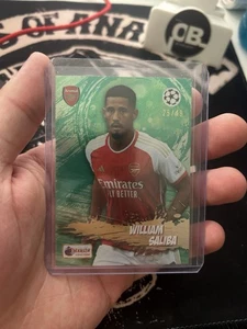 Topps Merlin Heritage Green 25/49 William Saliba Arsenal mint - Picture 1 of 2