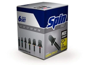 F6000 6-Piece Drill Bit Flaring Set, 1/4’’ 3/8’’ 1/2’’ 5/8’’ 3/4", & 7/8" - Picture 1 of 2