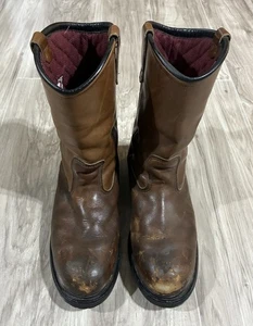 Red Wing Pecos 4441 Stahlkappe zum Überziehen Arbeitsstiefel Herren 11 EE USA Leder - Bild 1 von 7