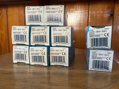 Lot NOS OSRAM 8 EHD 500W 120V EHD/ 2 EHG Replacement Lamp - Image 1 of 3