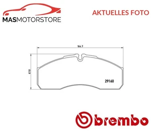 SATZ BREMSBELÄGE BREMSKLÖTZE VORNE BREMBO P A6 022 P NEU OE QUALITÄT - Bild 1 von 5