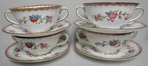 Coalport PEMBROKE Smooth Cream Soup & Saucer Set 8-Pieces - Picture 1 of 1