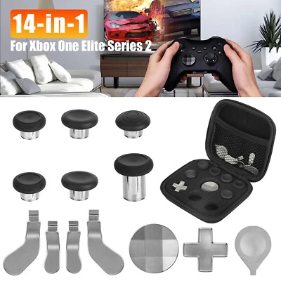 PARTSDOM Replacement Magnetic Thumbstick Paddle Kit For Xbox One Elite Series2 Controller