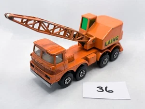 MATCHBOX SUPERKINGS # K12 SCAMMELL MOBILE CRANE LAING DIECAST 1974 TRUCK LORRY - Picture 1 of 5