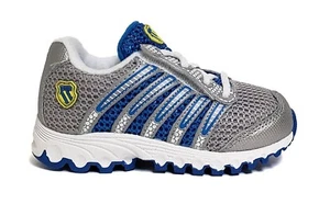 K-Swiss Infants&Toddler's TUBES RUN 100 VLC MESH Running Shoes Silver 22443051 - Picture 1 of 5
