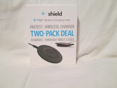 New TYLT Shield 10W Slim Fastest 2 Pack Wireless Charging Pads for Smartphones - Image 1 of 2
