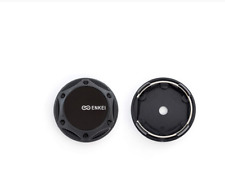 4x68mm Enkei Wheel Center Hub Caps Rim Caps Badges Emblems Full Black 