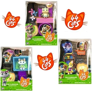 44 CATS THE CLUBHOUSE FIGURE LAMPO PILOU MILADY PLACE ACCESSORIES PLAYSET SMOBY - Picture 1 of 20