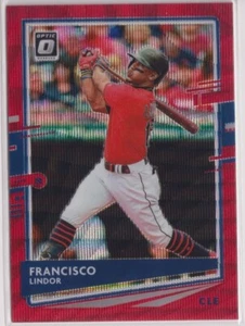 2020 Donruss Optic Red Wave #150 Francisco Lindor - Picture 1 of 1
