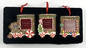 St. Nicholas Square Christmas Ornament Photo Frames set of 3 - Picture 1 of 10