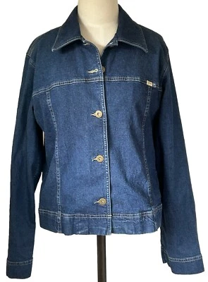 Chaqueta vaquera azul grande para mujer Liz Claiborne Foto 1 de 4