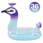 Victoria 36" Peacock Pool Float Glitter Inflatable Swim Ring