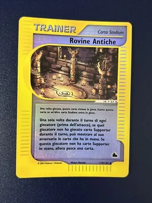 Pokemon Card Old Holo REVERSE Ita Set Skyridge 119/144 Ancient Ruins Nm- - Image 1 of 4