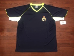 NUOVA MAGLIA CALCIO 2013 REAL MADRID UOMO XL BLU VERDE LINEA SPORT FOOTBALL NUOVA CON ETICHETTE V - Foto 1 di 8