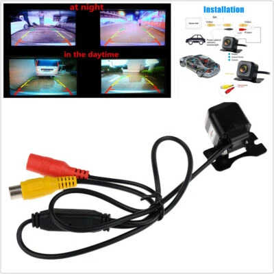 Kit de cámara de reversa de visión trasera impermeable 170° para estacionamiento coche SUV nocturno Foto 1 de 4