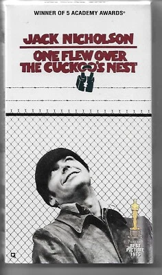 ONE FLEW OVER THE CUCKOO'S NEST - JACK NICHOLSON - WARNER BROS 1997 VHS  - Image 1 of 2