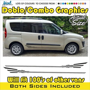 Fiat Doblo Combo Micro CÁMPER CUALQUIER EDAD furgoneta autocaravana calcomanías gráficas gratis p&p 024 - Imagen 1 de 4