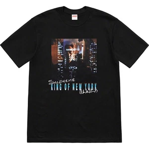 Supreme King Of New York Tee Christopher Walken SS19 Black T Shirt Men's Size L - Picture 1 of 1