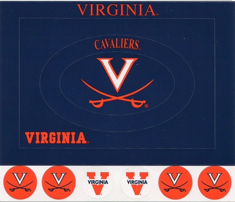 University of Virginia Cavaliers NCAA Cardstock Sticker Frame, scrapbook - Image 1 of 1
