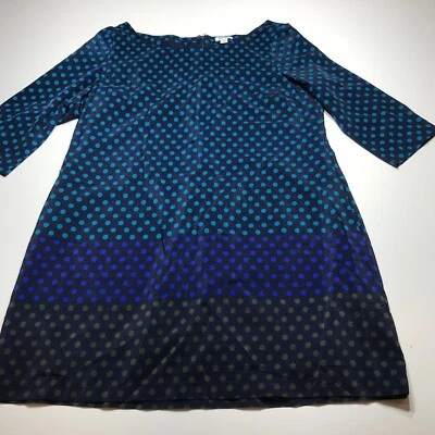 Vestido Old Navy Para Mujer XL Azul Lunares Funda Manga 3/4 Cuello Barco Cierre con Cremallera Foto 1 de 4