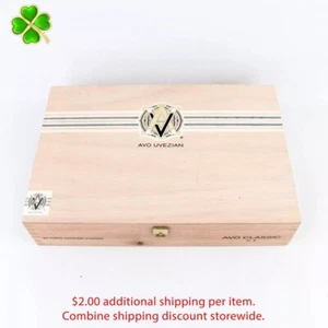 Avo Uvezian Toro Grande Clásico No. 6 cajas de cigarros de madera vacías de 10,25" x 7" x 2,25 - Imagen 1 de 12