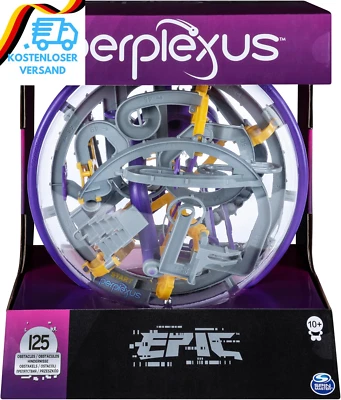 BESUCHE DEN PERPLEXUS-STORE Spin Master Games Perplexus Epic, 3D-Kugellabyrinth Mit 125 Hindernissen - Für F