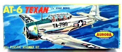 1957 Aurora #70-69 AT-6 TEXAN 1:48 model kit  FAMOUS FIGHTERS cn - Image 1 of 4