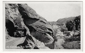 1920s Willard RPPC Car Entering Palm Canyon Springs California Photo Postcard - Picture 1 of 2