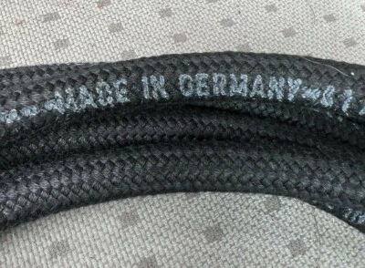 Manguera de combustible de tela trenzada Continental alemana de 4 pies nueva de VW Bug Bus BMW R-90 Foto 1 de 3