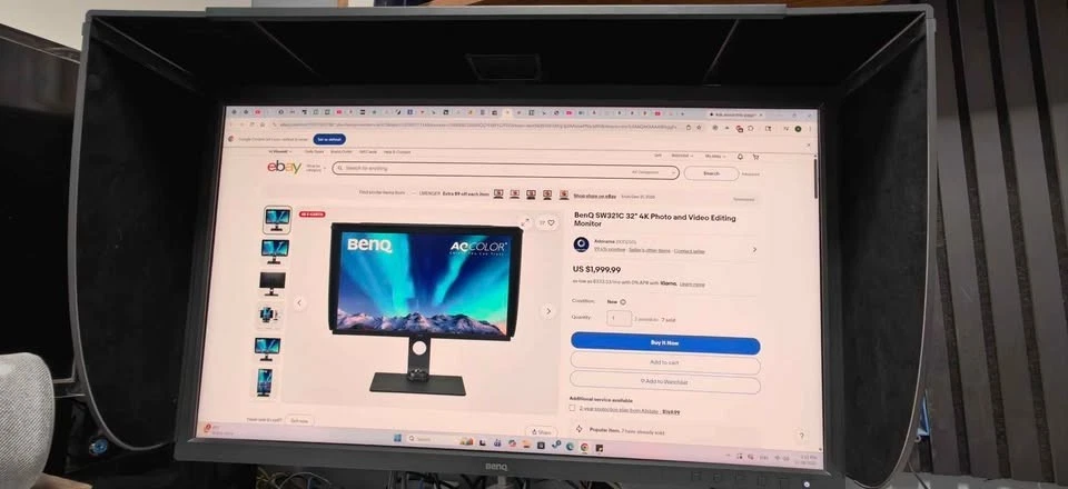 BenQ SW321C 32" 4K Photo and Video Editing Monitor - Image 1 of 1