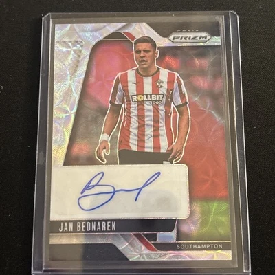 Jan Bednarek Southampton Autograph Football Card Panini Prizm 2024-25 - Image 1 of 3