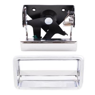 Nueva manija de puerta trasera cromada y bisel de ajuste 88-02 camioneta Chevy GMC C/K Foto 1 de 2