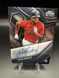 Topps 2023 cromo negro refractor radiocontrol automático/150 Oscar Gonzalez - Imagen 1 de 3