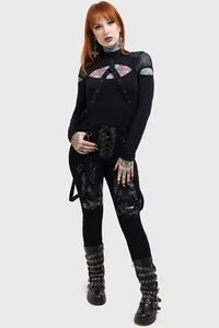 KILLSTAR Black Baphster Jeans - Picture 1 of 30
