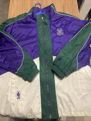 Винтажная мужская ветровка на молнии Milwaukee Bucks NBA размер XL - Изображение 1 из 4
