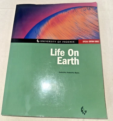 Life on Earth 2nd Ed Textbook + CD Audesirk University of Phoenix Prentice Hall - Image 1 of 4