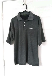 Armani Jeans Geripptes Poloshirt Dunkelgrau Herren Große 100% Baumwolle - Bild 1 von 6
