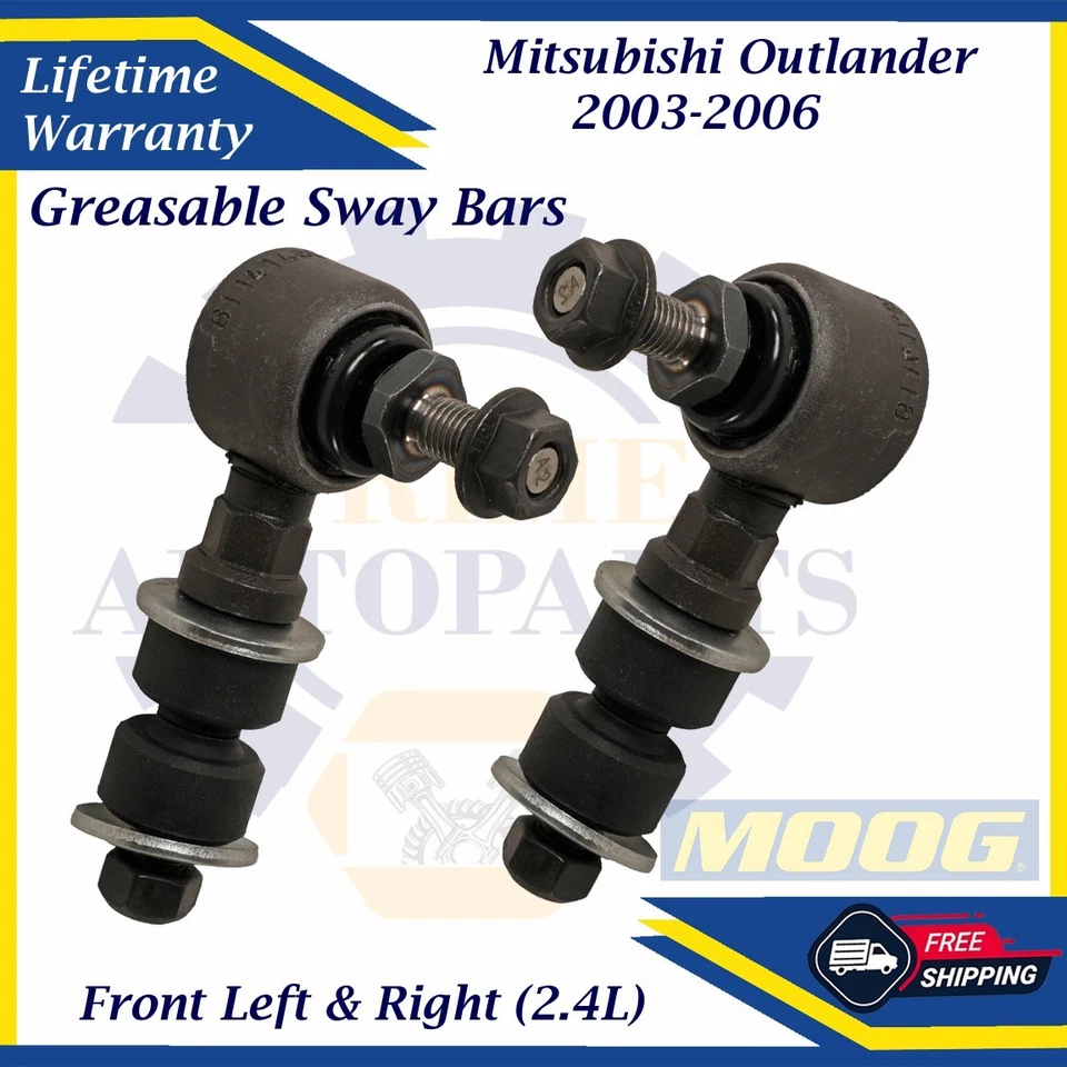 Barras estabilizadoras delanteras MOOG OEM para Mitsubishi Outlander 2003-2006 garantía de por vida Foto 1 de 4