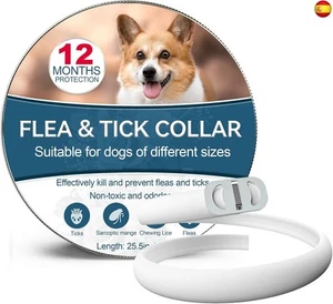 Collar Antiparasitario Perros, Seguro y Eficaz Collares Antiparasitos Perros, - Imagen 1 de 7