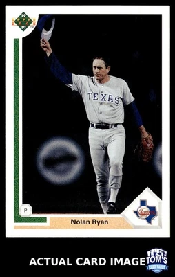 1991 Upper Deck #345 Nolan Ryan Texas Rangers Salón de la fama casi nuevo Foto 1 de 4