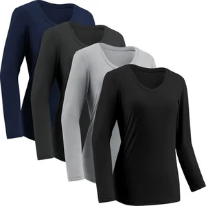 Moisture Wicking Shirts for Women Quick Dry Athletic Running Long Sleeve T Sh... - Picture 1 of 6