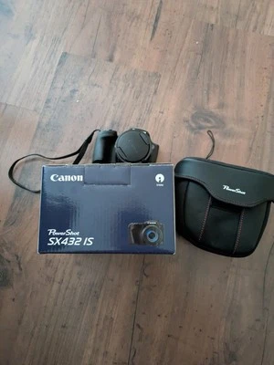 Canon PowerShot SX432 IS Digitalkamera - Schwarz - Bild 1 von 4