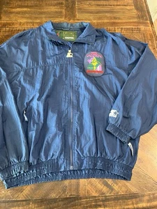 1996 Olympics Atlanta Windbreaker Men’s XL Vintage Starter Official Games Navy - Picture 1 of 9