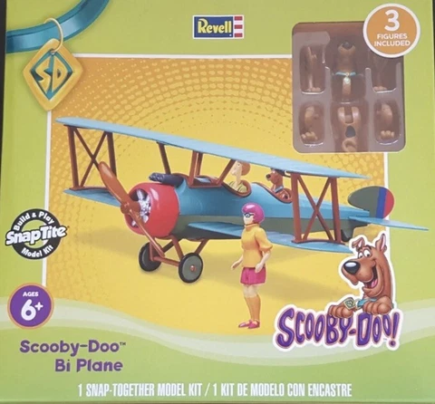Scooby Doo Bi-Plane Revell Snap Together REVELL MODEL 3 Figures Cover