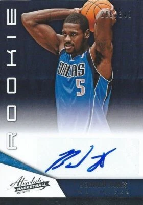 (HCW) 2012-13 Absolute BERNARD JAMES 299/349 Auto Rookie RC Panini NBA 01192 - Image 1 of 2